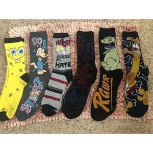 6 pack Nickelodeon unisex socks